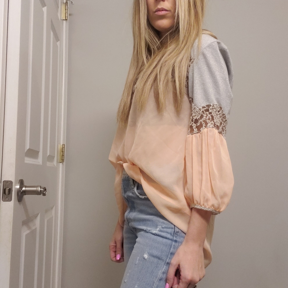 Gimmicks by BKE Blouse Mixed Media